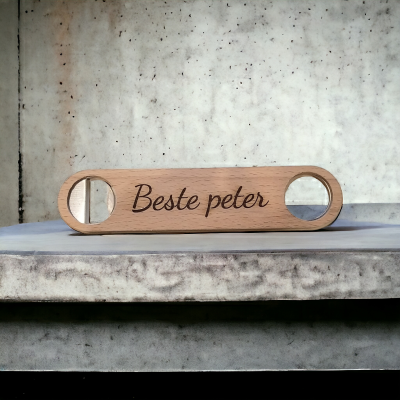 Gepersonaliseerde flesopener hout Gepersonaliseerde flesopener hout